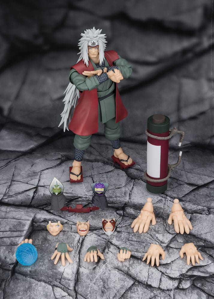 Figurine Naruto SHFiguarts Jiraiya Hidden Leaf Heroic Master Sage (Set Mode Sage) 17 cm