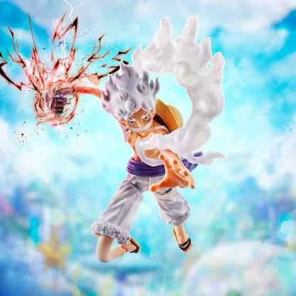 Figurine One Piece SHFiguarts Monkey D. Luffy Gear 5 -Future Island Egghead- 15 cm