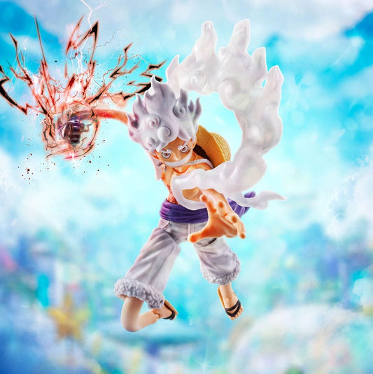 Figurine One Piece SHFiguarts Monkey D. Luffy Gear 5 -Future Island Egghead- 15 cm