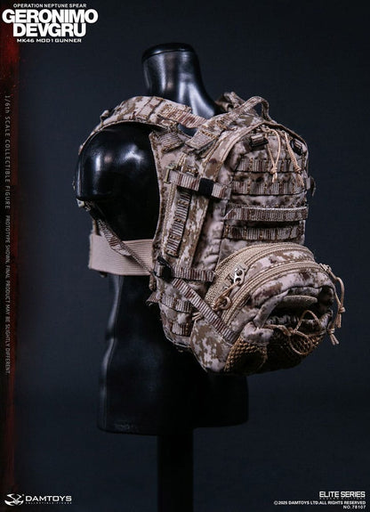 Modern Military figurine 1/6 Geronimo Devgru - MK46 MOD1 Gunner (Operation Neptune Spear) 30 cm