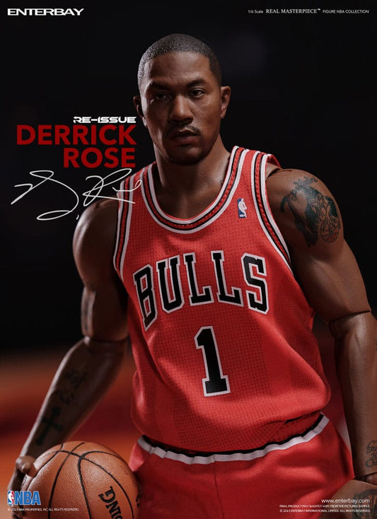 NBA Collection figurine Real Masterpiece 1/6 Derrick Rose Limited Retro Edition 30 cm