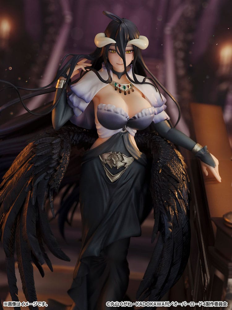 Overlord statuette PVC SHIBUYA SCRAMBLE FIGURE 1/7 Albedo Jet Black Dress Ver. 28 cm