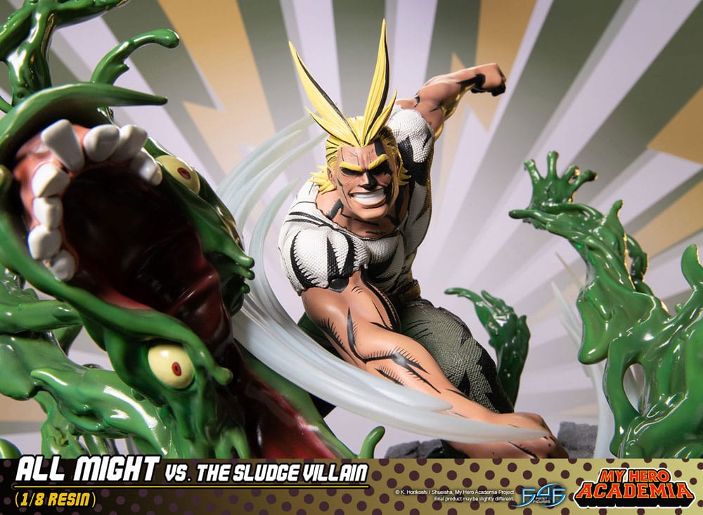 My Hero Academia diorama All Might Vs. the Sludge Villain 30 cm