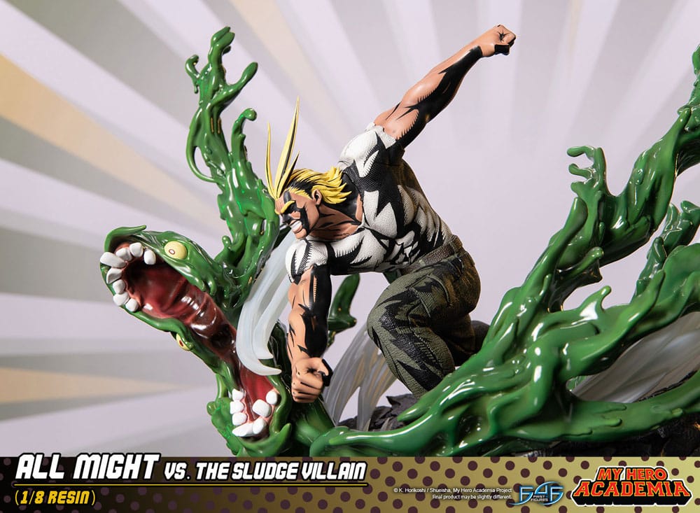 My Hero Academia diorama All Might Vs. the Sludge Villain 30 cm