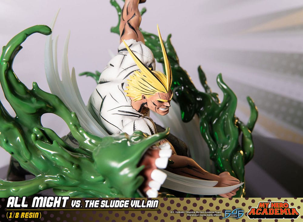 My Hero Academia diorama All Might Vs. the Sludge Villain 30 cm