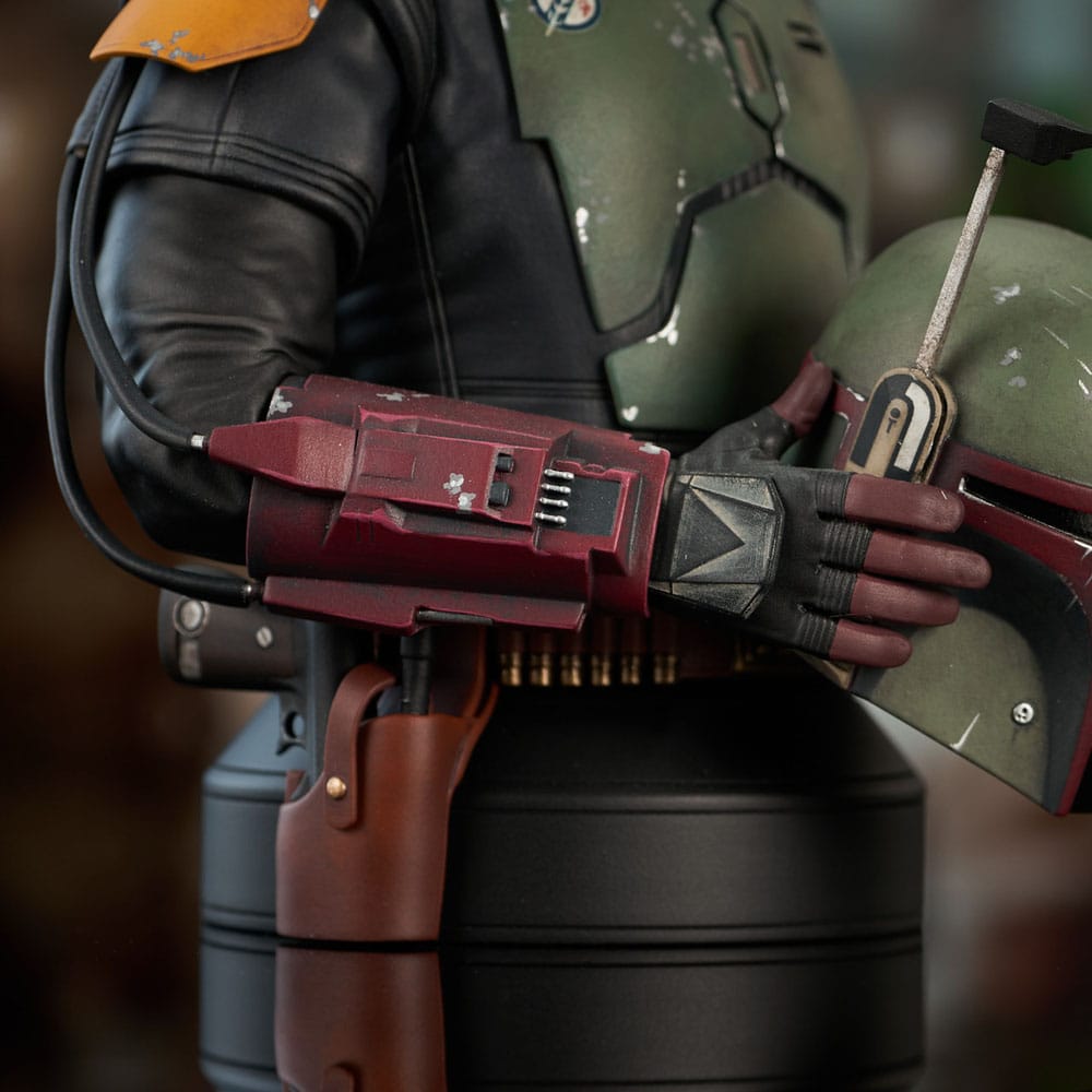 Star Wars: The Book of Boba Fett buste 1/6 Boba Fett Unhelmeted 15 cm