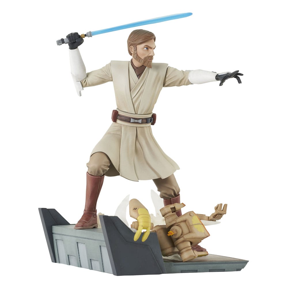 Star Wars: The Clone Wars Deluxe Gallery statuette General Obi-Wan Kenobi 23 cm