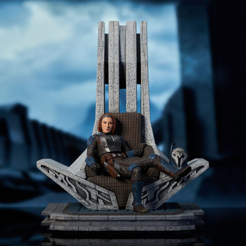 Star Wars: The Mandalorian statuette Premier Collection 1/7 Bo-Katan Kryze on Throne 35 cm