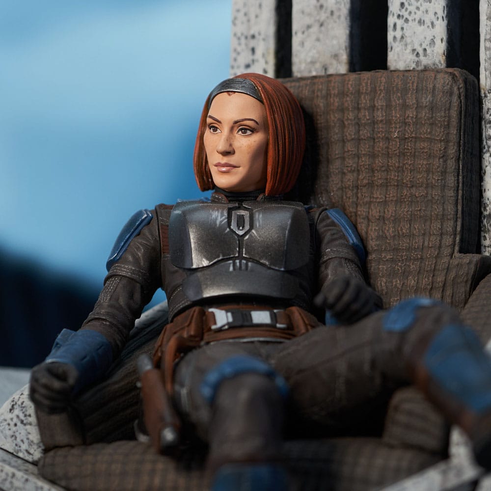 Star Wars: The Mandalorian statuette Premier Collection 1/7 Bo-Katan Kryze on Throne 35 cm