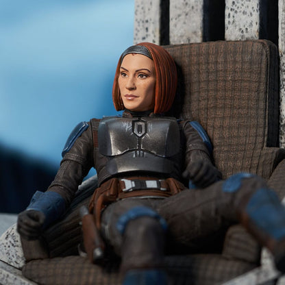 Star Wars: The Mandalorian statuette Premier Collection 1/7 Bo-Katan Kryze on Throne 35 cm