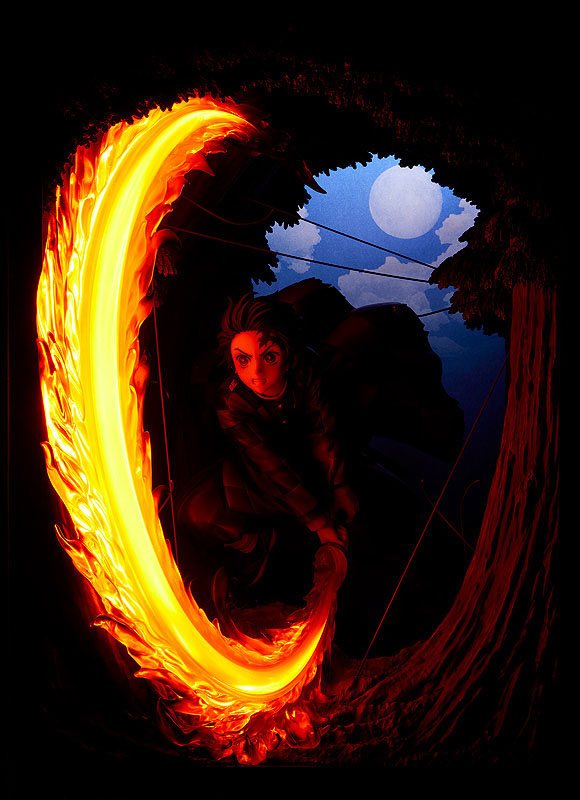 Demon Slayer: Kimetsu no Yaiba : Statuette PVC Tanjiro Kamado: Hinokami Kagura Dance 36 cm