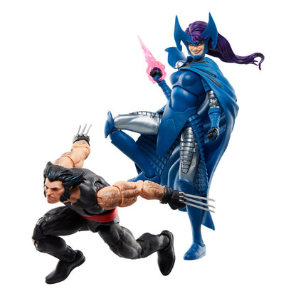 Wolverine 50th Anniversary Marvel Legends pack 2 figurines Wolverine & Psylocke 15 cm