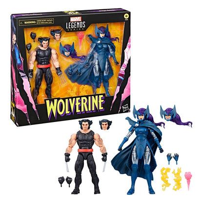 Wolverine 50th Anniversary Marvel Legends pack 2 figurines Wolverine & Psylocke 15 cm