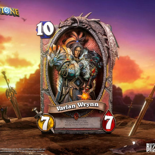 Statuette Hearthstone 3D Art Frame Varian Wrynn 31 cm