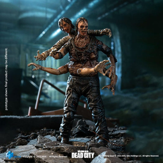 The Walking Dead figurine 1/18 Exquisite Mini Dead City Walker King 11 cm