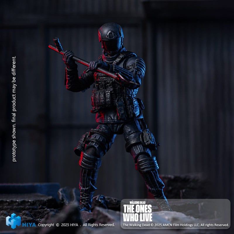 Figurine The Walking Dead : The Ones Who Lived 1/18 Exquis Mini CRM Soldier 10 cm