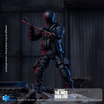 Figurine The Walking Dead : The Ones Who Lived 1/18 Exquis Mini CRM Soldier 10 cm