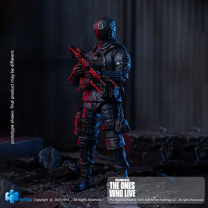 Figurine The Walking Dead : The Ones Who Lived 1/18 Exquis Mini CRM Soldier 10 cm