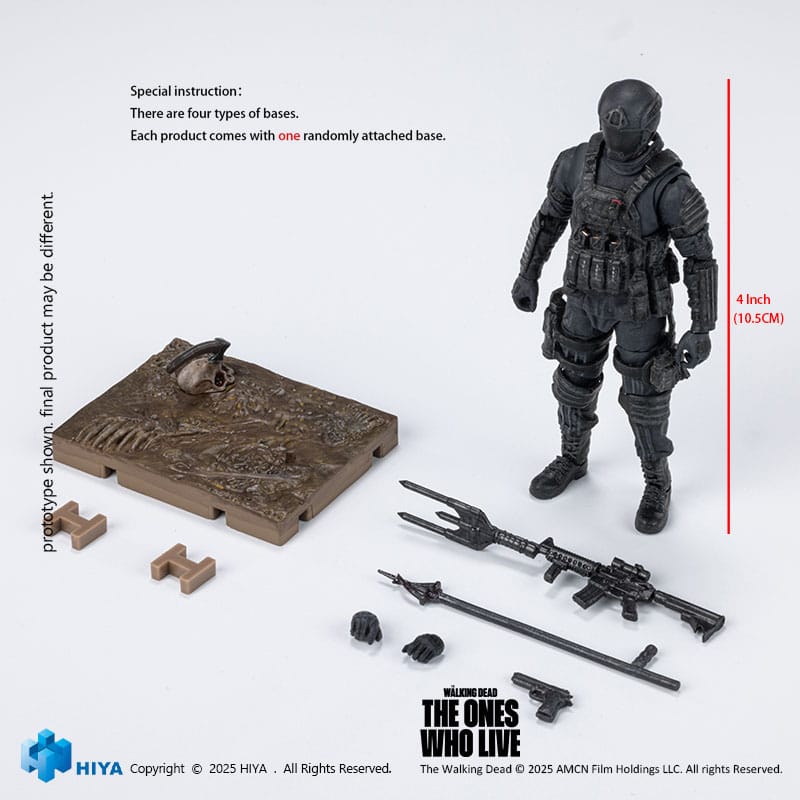 Figurine The Walking Dead : The Ones Who Lived 1/18 Exquis Mini CRM Soldier 10 cm
