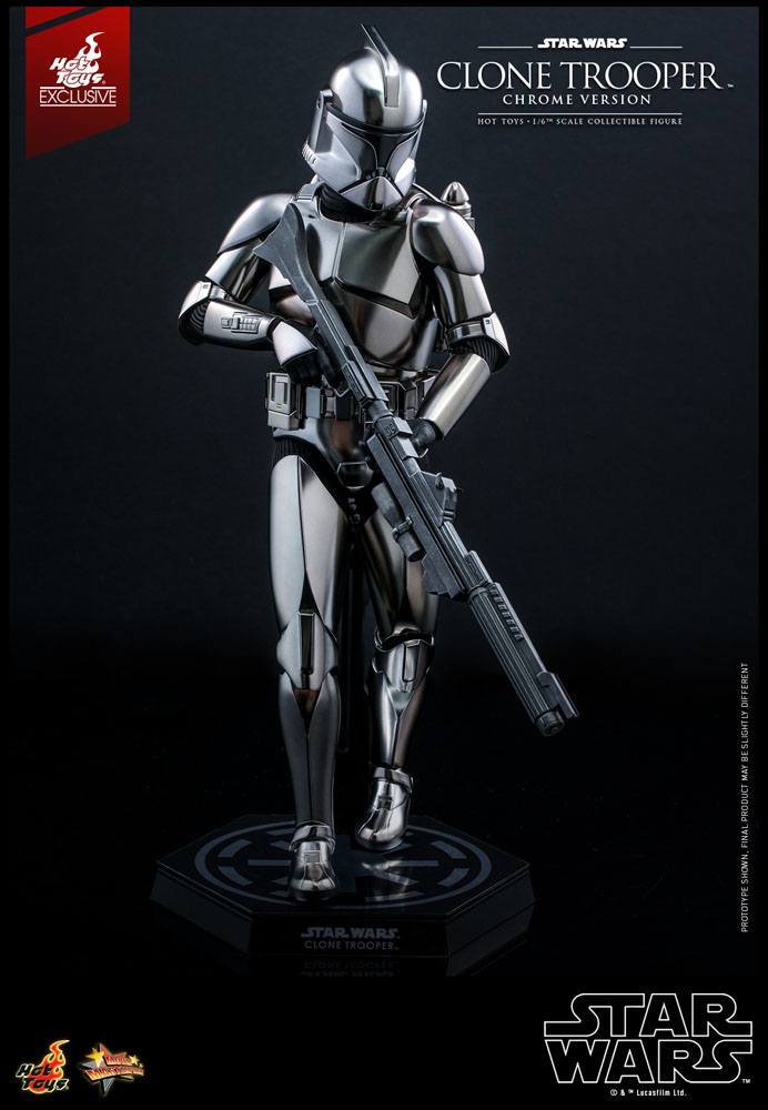 Star Wars figurine Clone Trooper (Chrome Version)