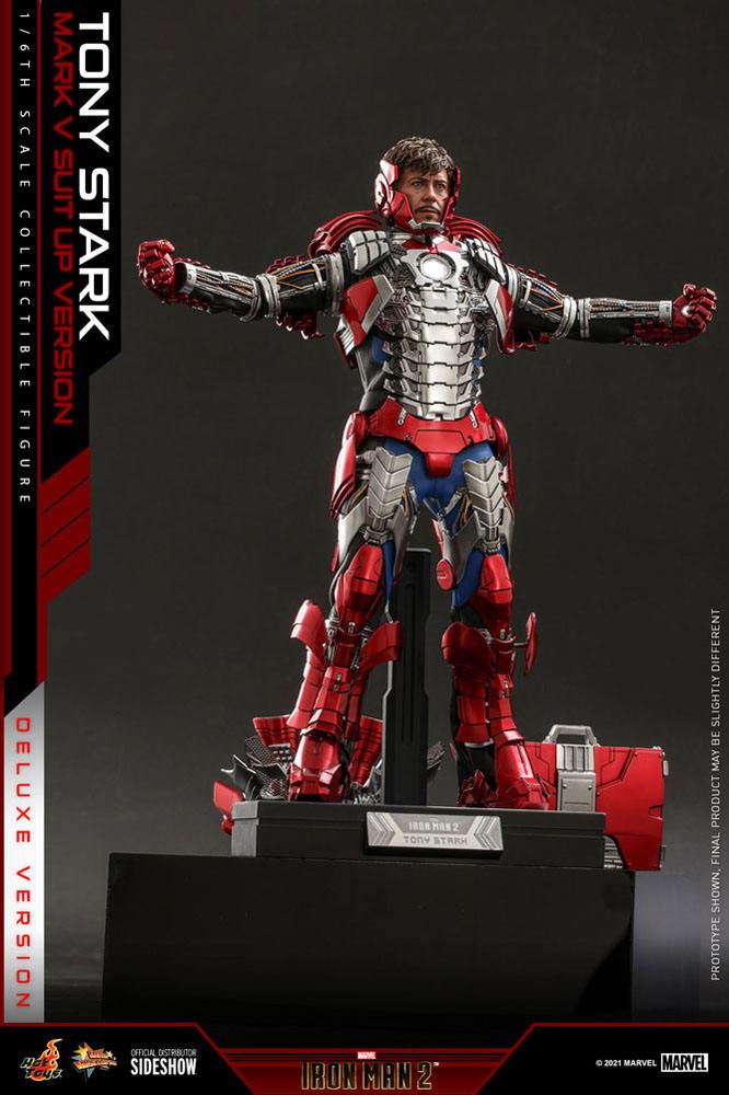 Iron Man 2 figurine Tony Stark (Mark V Suit Up Version)