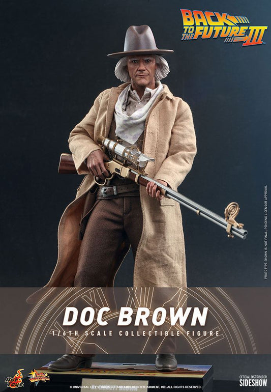 Retour vers le futur III : Figurine Movie Masterpiece 1/6 Doc Brown 32 cm