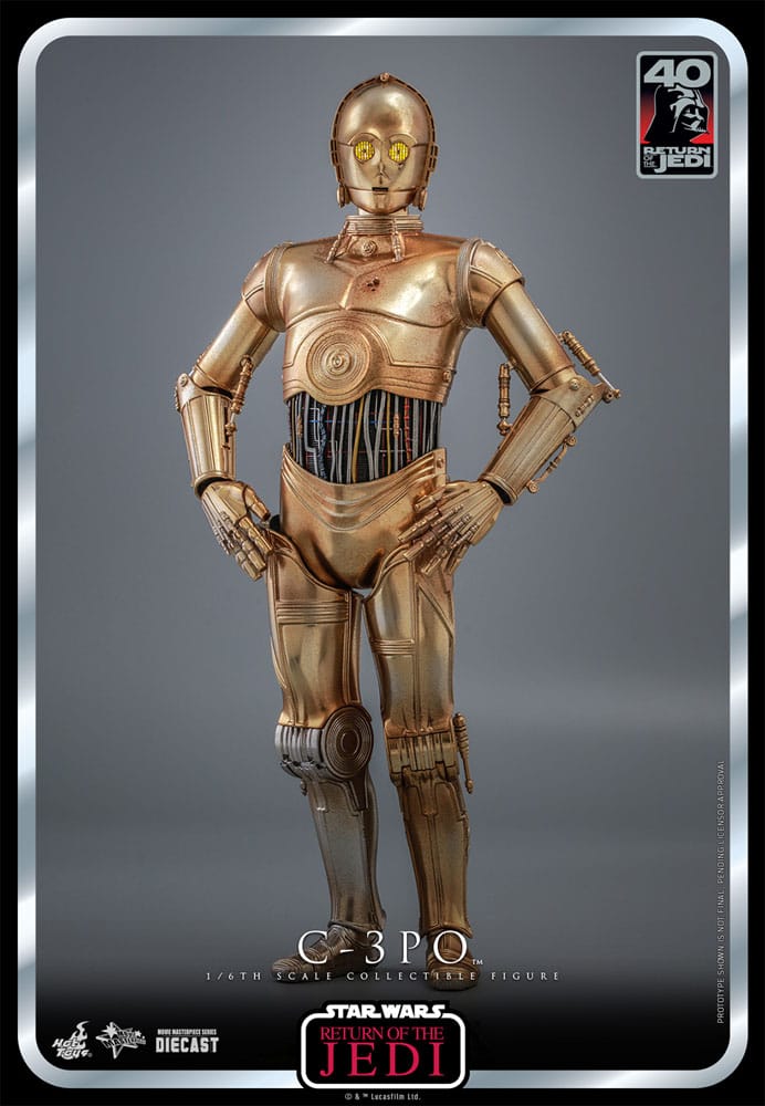 Star Wars: Episode VI 40th Anniversary figurine Hot Toys C-3PO 29 cm