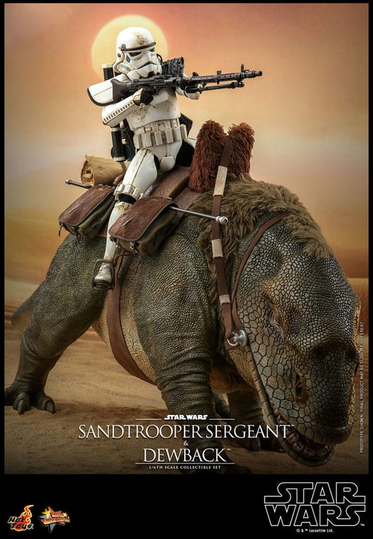 Star Wars Episode IV pack 2 figurines 1/6 Sandtrooper Sergeant & Dewback 30 cm
