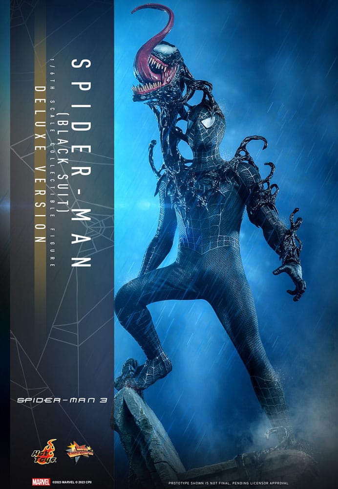 Spider-Man 3 figurine Movie Masterpiece 1/6 Spider-Man (Black Suit) (Deluxe Version) 30 cm