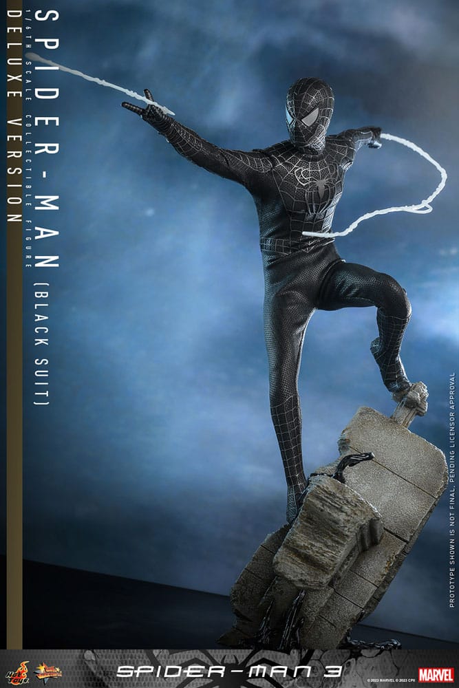 Spider-Man 3 figurine Movie Masterpiece 1/6 Spider-Man (Black Suit) (Deluxe Version) 30 cm