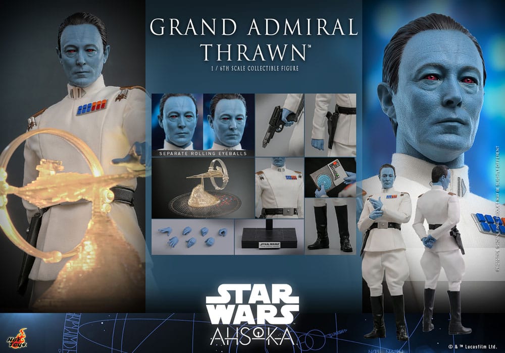 Star Wars: Ahsoka figurine 1/6 Grand Admiral Thrawn 32 cm