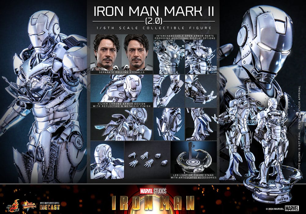 Iron Man figurine 1/6 Iron Man Mark II (2.0) 33 cm