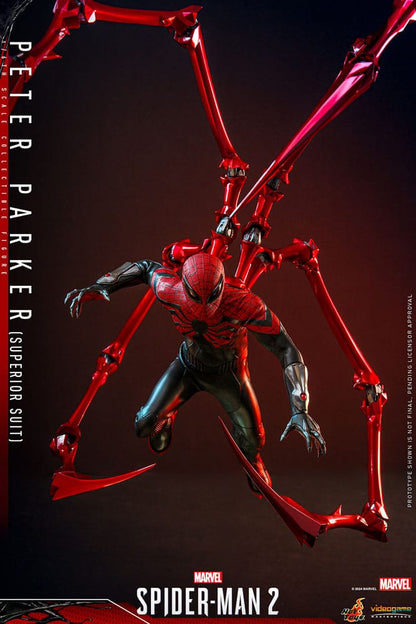 Spider-Man 2 figurine Video Game Masterpiece 1/6 Peter Parker (Superior Suit) 30 cm