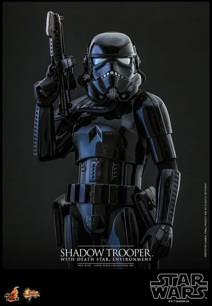 Star Wars figurine Movie Masterpiece 1/6 Shadow Trooper avec décor de l'étoile de la mort 30 cm
