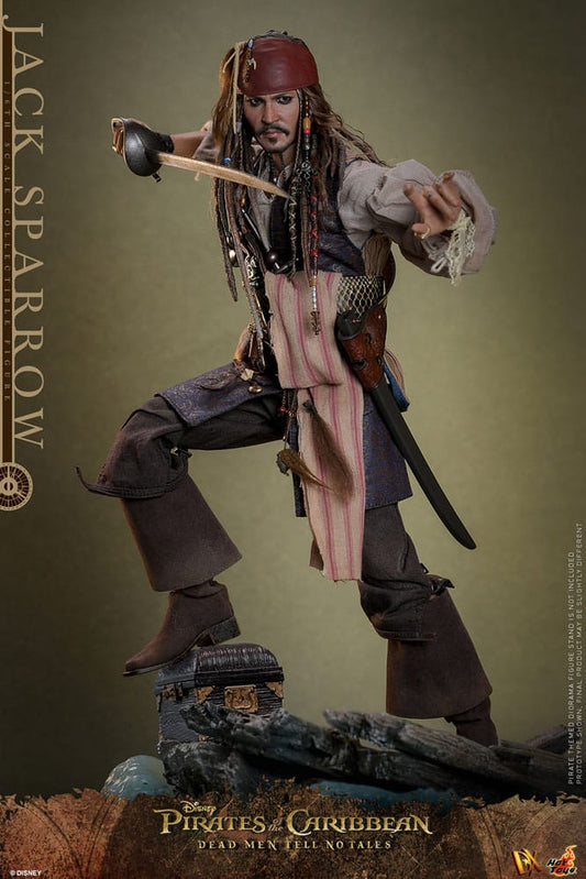 Pirates des Caraïbes : La Vengeance de Salazar figurine DX 1/6 Jack Sparrow 30 cm