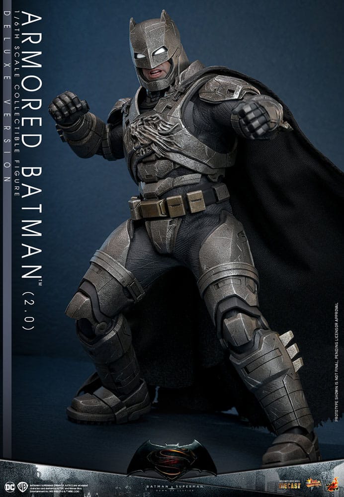 Batman v Superman : L'Aube de la justice figurine Movie Masterpiece 1/6 Armored Batman 2.0 (Deluxe Version) 33 cm