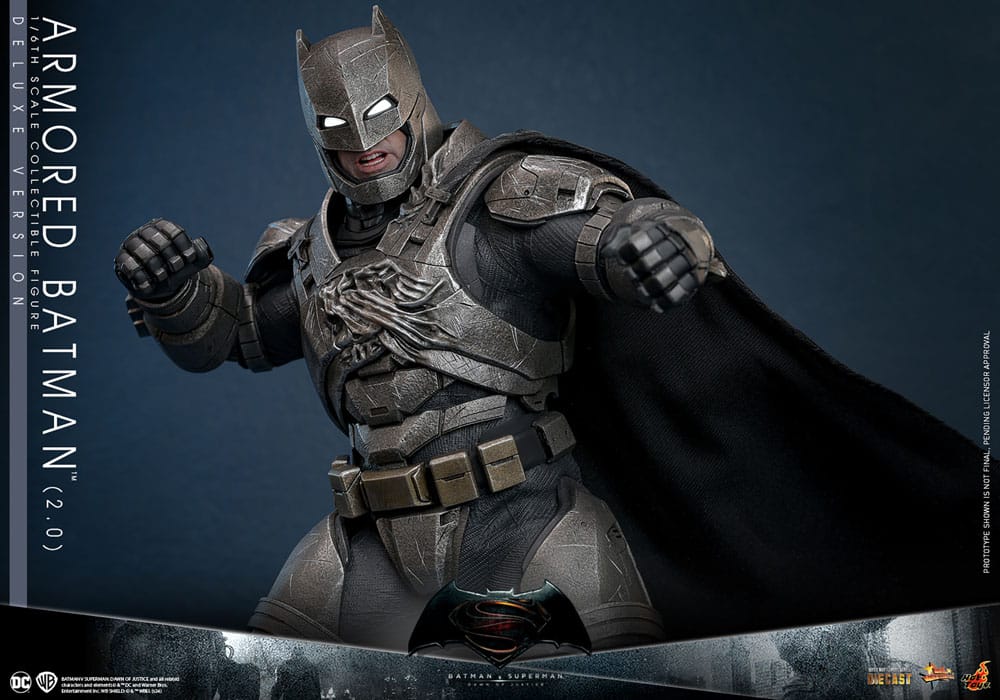 Batman v Superman : L'Aube de la justice figurine Movie Masterpiece 1/6 Armored Batman 2.0 (Deluxe Version) 33 cm
