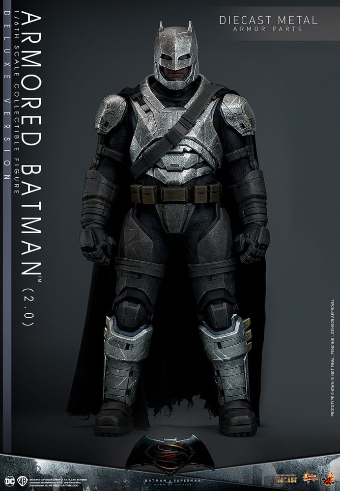 Batman v Superman : L'Aube de la justice figurine Movie Masterpiece 1/6 Armored Batman 2.0 (Deluxe Version) 33 cm