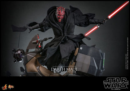 Star Wars Episode I figurine Movie Masterpiece 1/6 Darth Maul avec Speeder Sith 29 cm