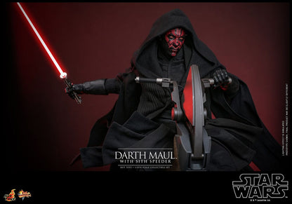 Star Wars Episode I figurine Movie Masterpiece 1/6 Darth Maul avec Speeder Sith 29 cm