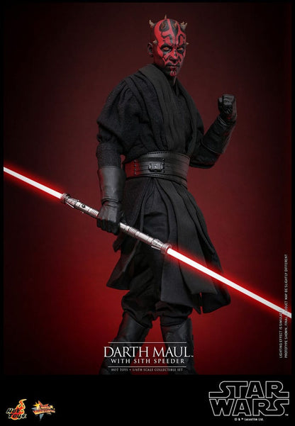 Star Wars Episode I figurine Movie Masterpiece 1/6 Darth Maul avec Speeder Sith 29 cm