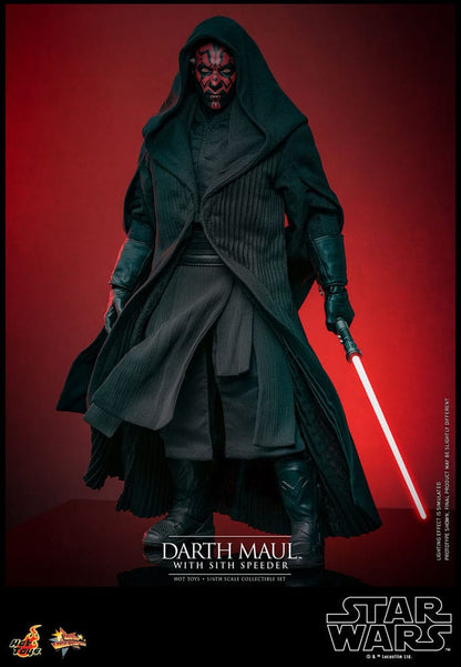 Star Wars Episode I figurine Movie Masterpiece 1/6 Darth Maul avec Speeder Sith 29 cm