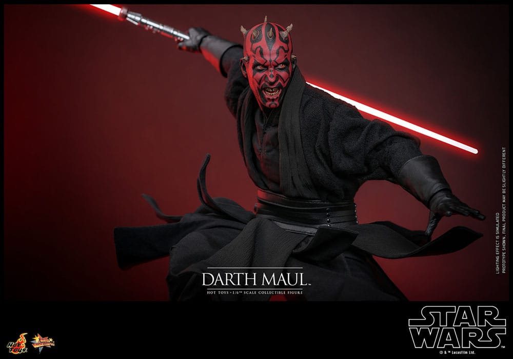 Star Wars Episode I figurine Movie Masterpiece 1/6 Darth Maul avec Speeder Sith 29 cm
