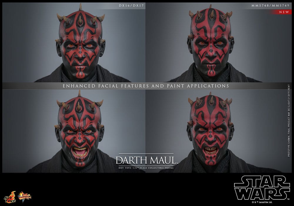 Star Wars Episode I figurine Movie Masterpiece 1/6 Darth Maul avec Speeder Sith 29 cm