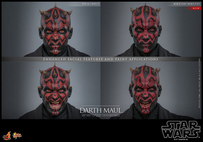 Star Wars Episode I figurine Movie Masterpiece 1/6 Darth Maul avec Speeder Sith 29 cm