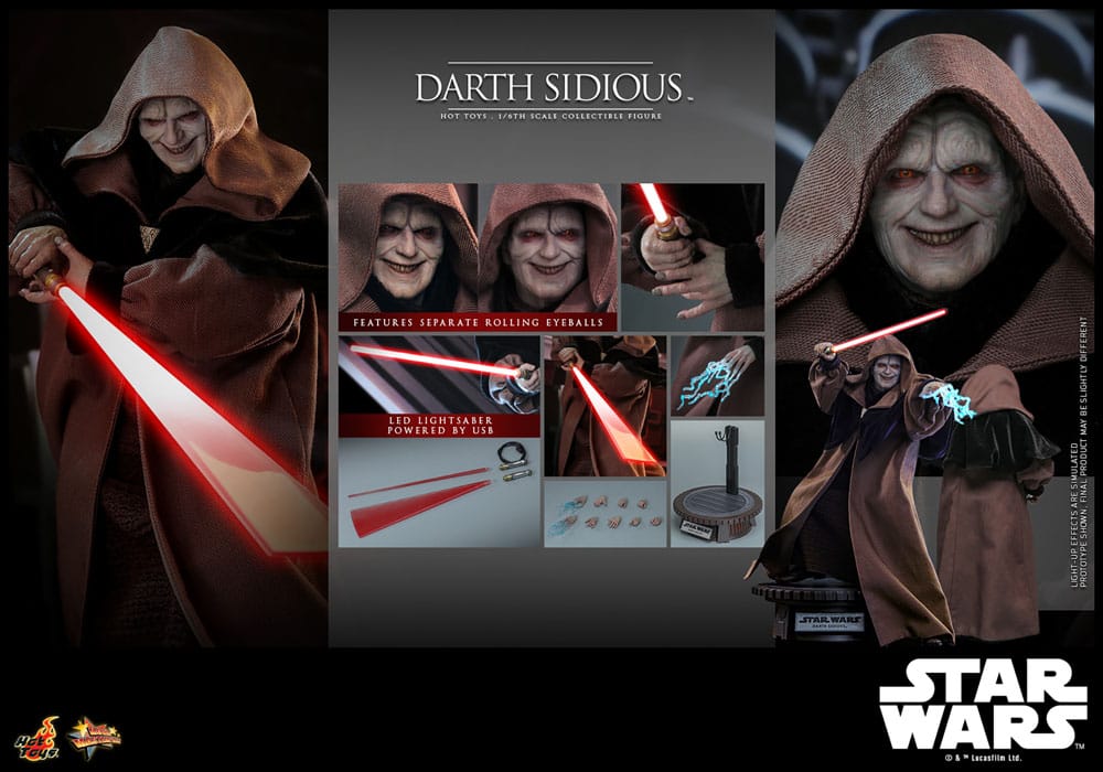 Star Wars figurine Movie Masterpiece 1/6 Dark Sidious 29 cm