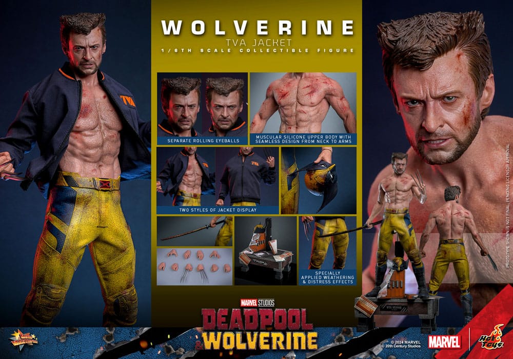Deadpool Wolverine Movie Masterpiece figurine 1/6 Wolverine (TVA Jacket Version) 31 cm