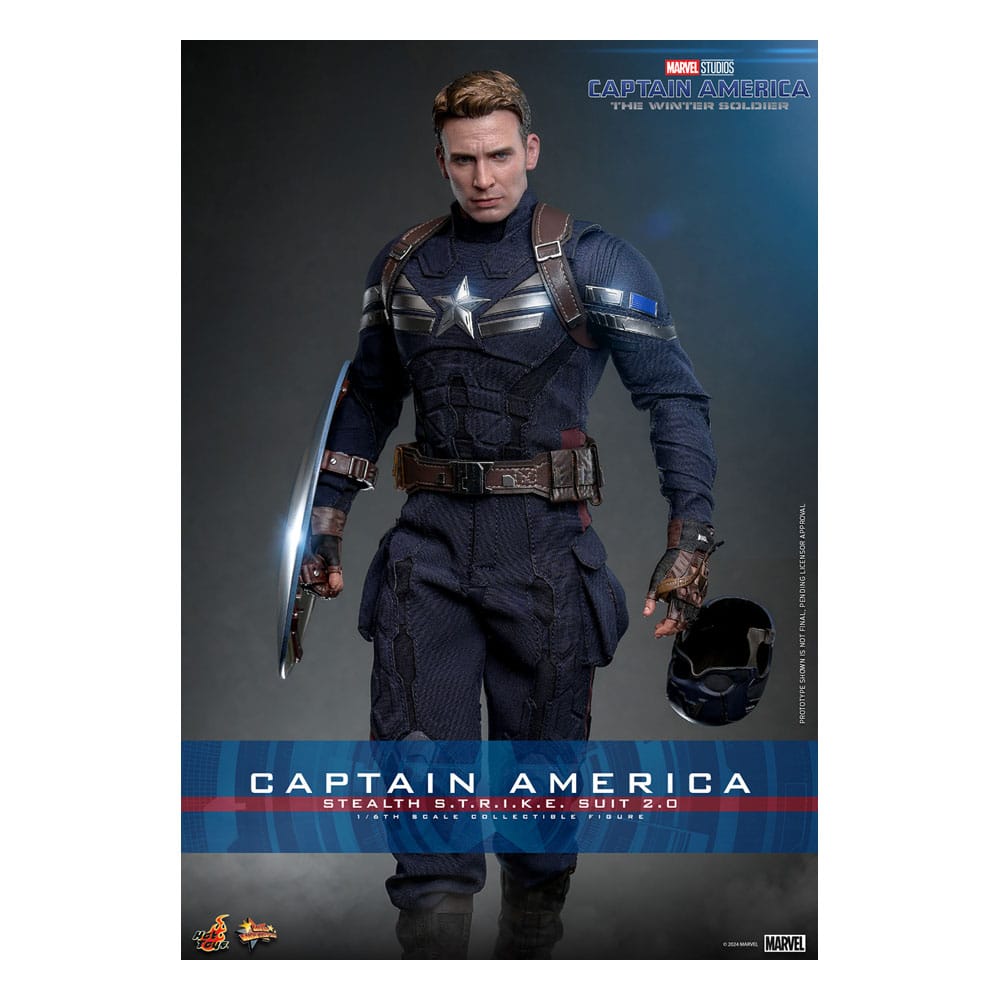 Captain America : Le Soldat de l'hiver figurine Movie Masterpiece1/6 Captain America (Stealth STRIKE Suit) 2.0 31 cm