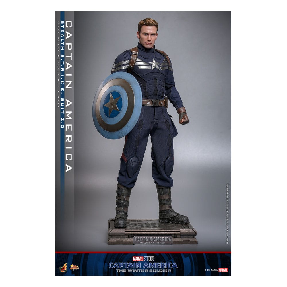 Captain America : Le Soldat de l'hiver figurine Movie Masterpiece1/6 Captain America (Stealth STRIKE Suit) 2.0 31 cm