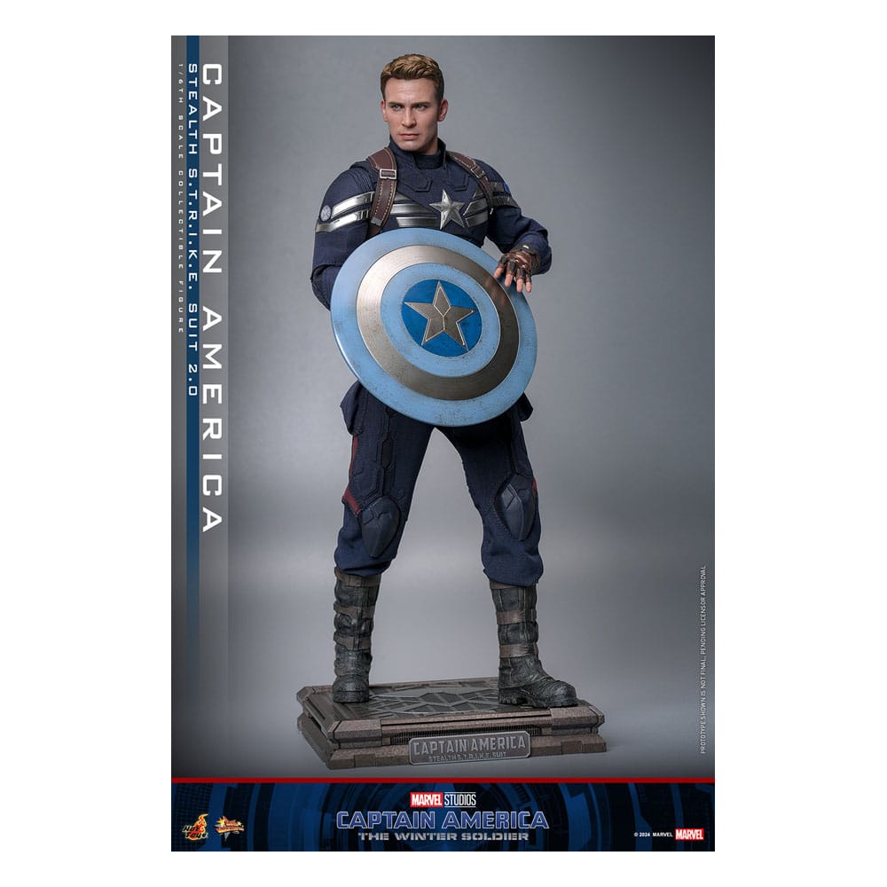 Captain America : Le Soldat de l'hiver figurine Movie Masterpiece1/6 Captain America (Stealth STRIKE Suit) 2.0 31 cm